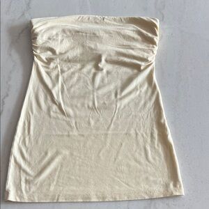 Arden B Cream Strapless Camisole